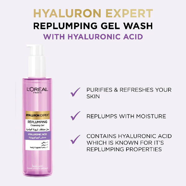L'Oreal Paris Hyaluron Expert Replumping Cleansing Gel