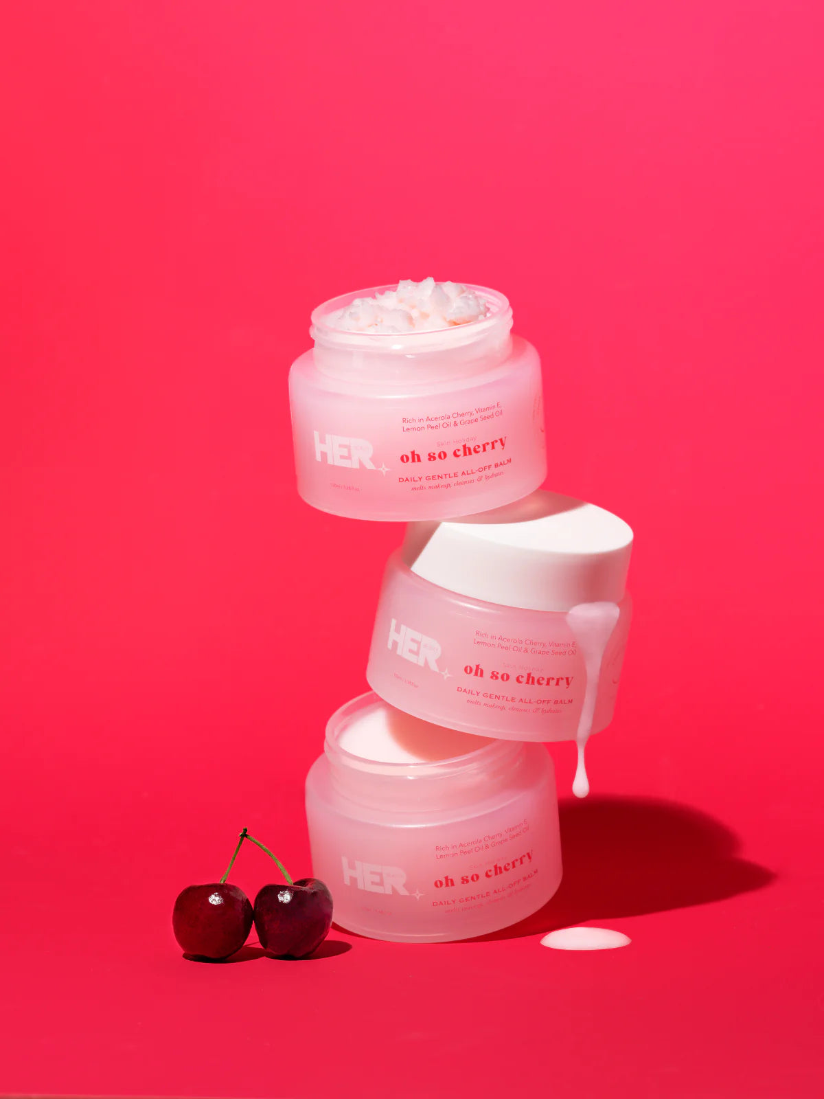 Her Beauty Oh So Cherry Daily Gentle All-Off Balm
