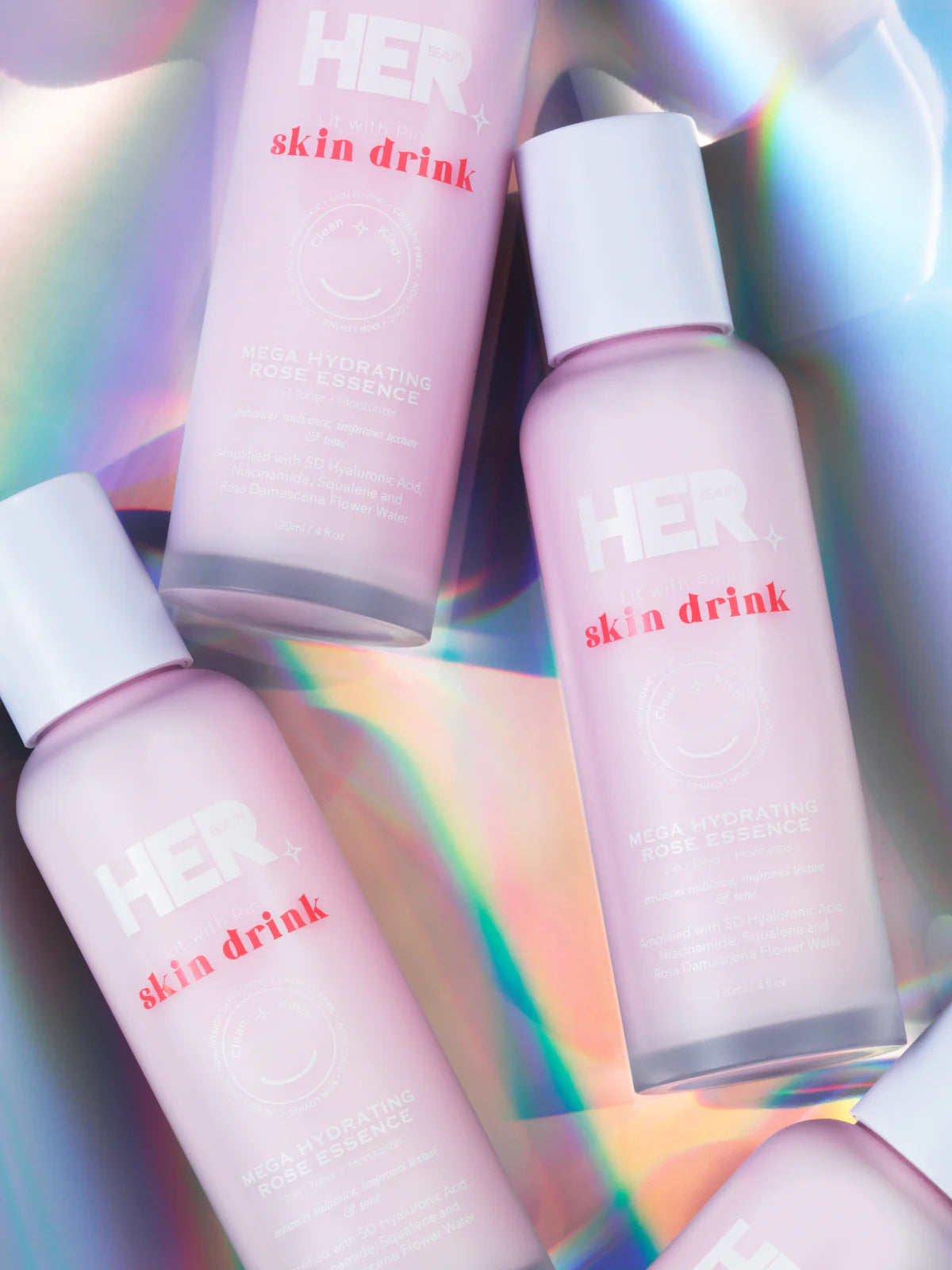 Her Beauty Skin Drink Hydrating Rose Essence 2 in 1 Toner Plus Moisturizer