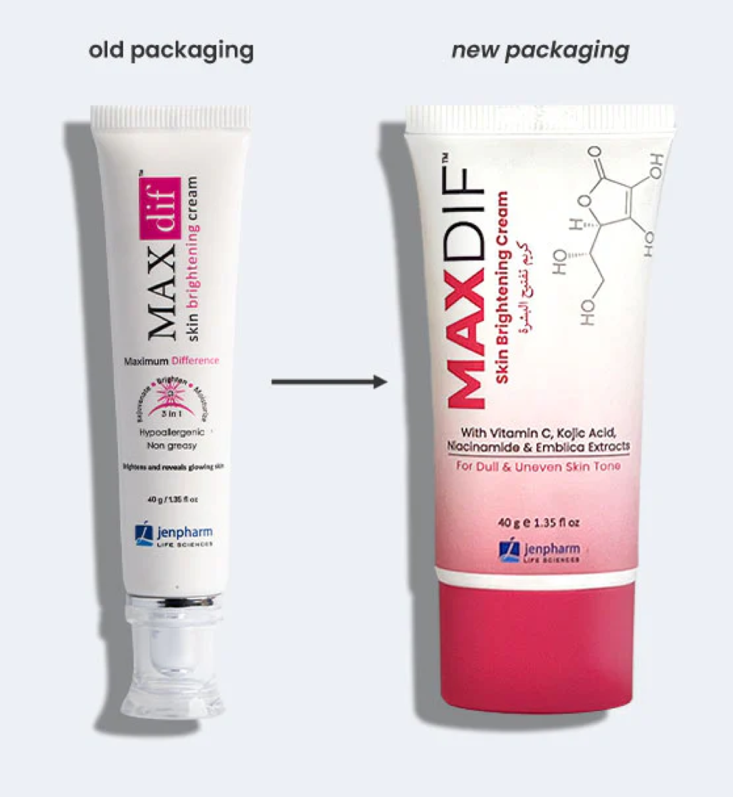 Jenpharm Maxdif Brightening Cream New Packaging
