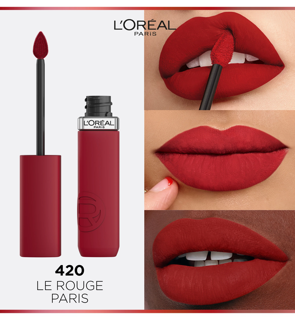 L'Oreal Paris Infallible Matte Resistance Liquid Lipstick - 420 Le Rouge Paris
