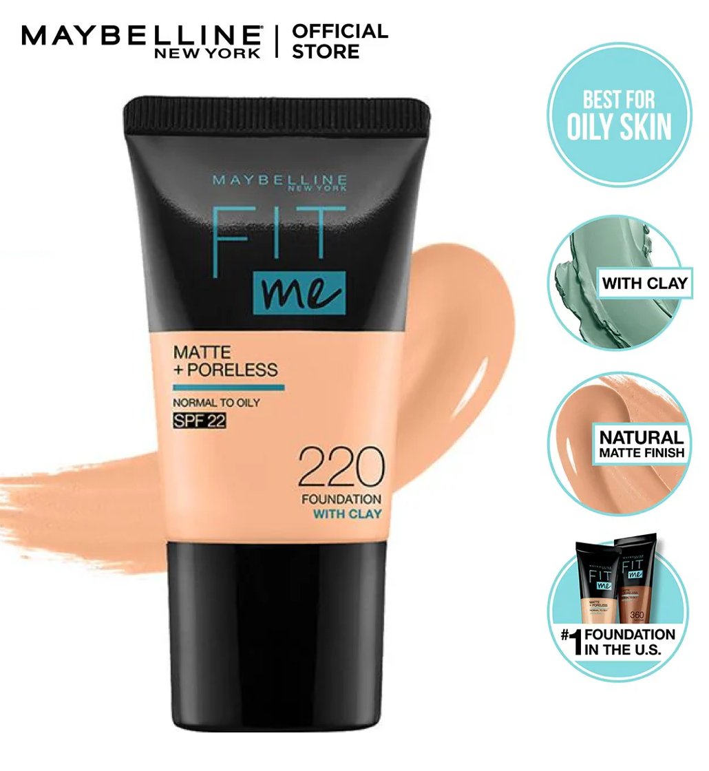 Maybelline Fit Me Matte + Poreless 16H Mini Foundation SPF 22 - 220 Natural Beige