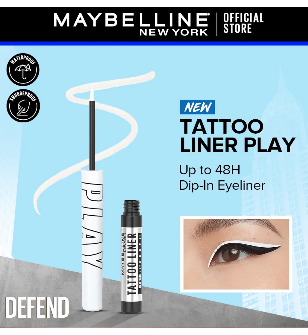 Maybelline New York Tattoo Liner Play Liquid Eyeliner - Defend