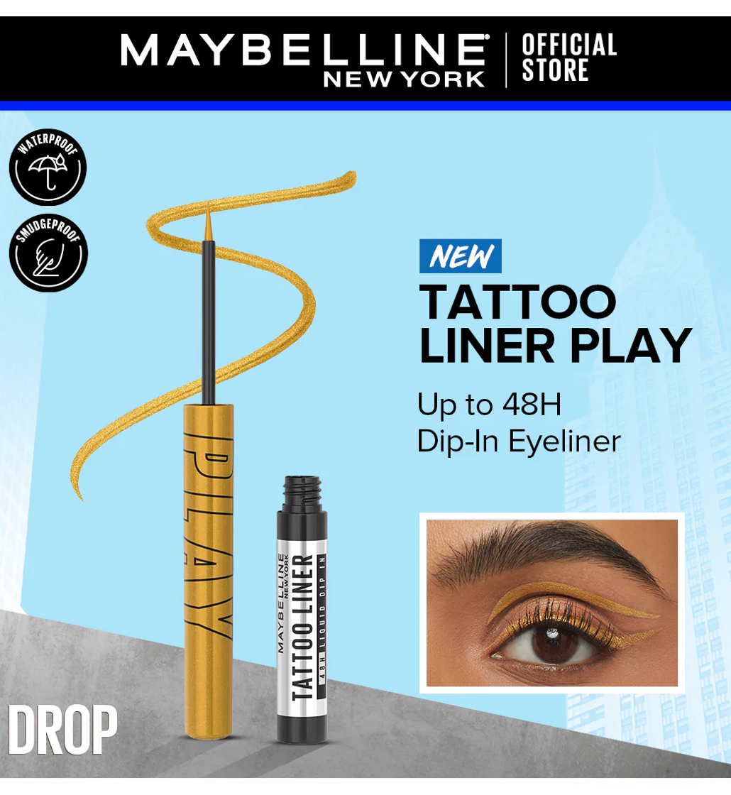 Maybelline New York Tattoo Liner Play Liquid Eyeliner - Drop