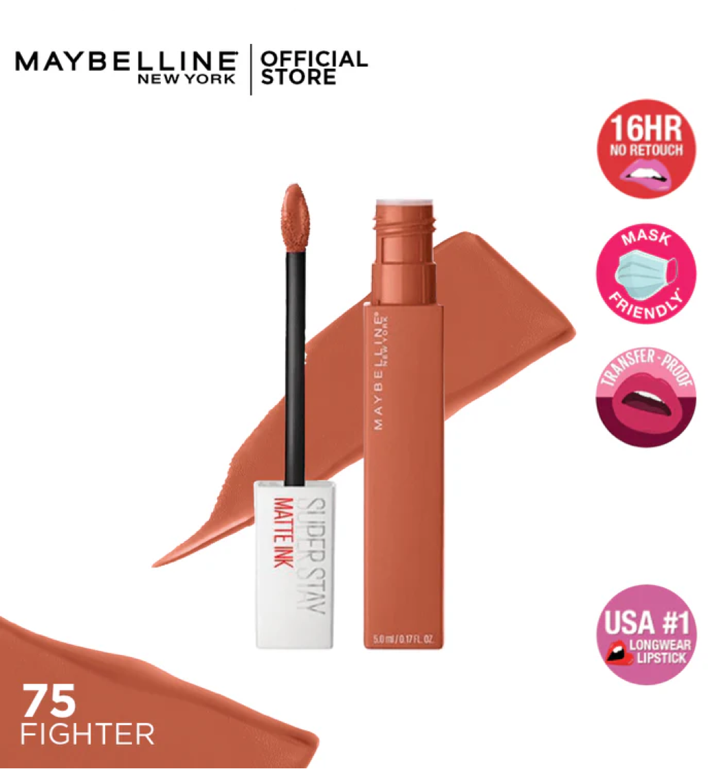 Maybelline Super Stay Matte Ink Lipstick - 75 Fighter