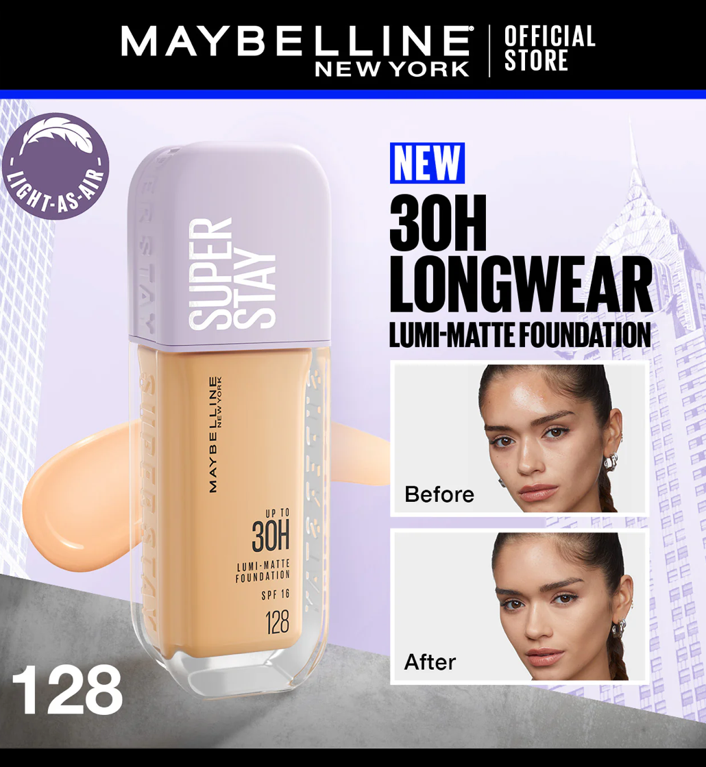 Maybelline Super Stay Up To 30H Lumi Matte Foundation SPF 16 - 128