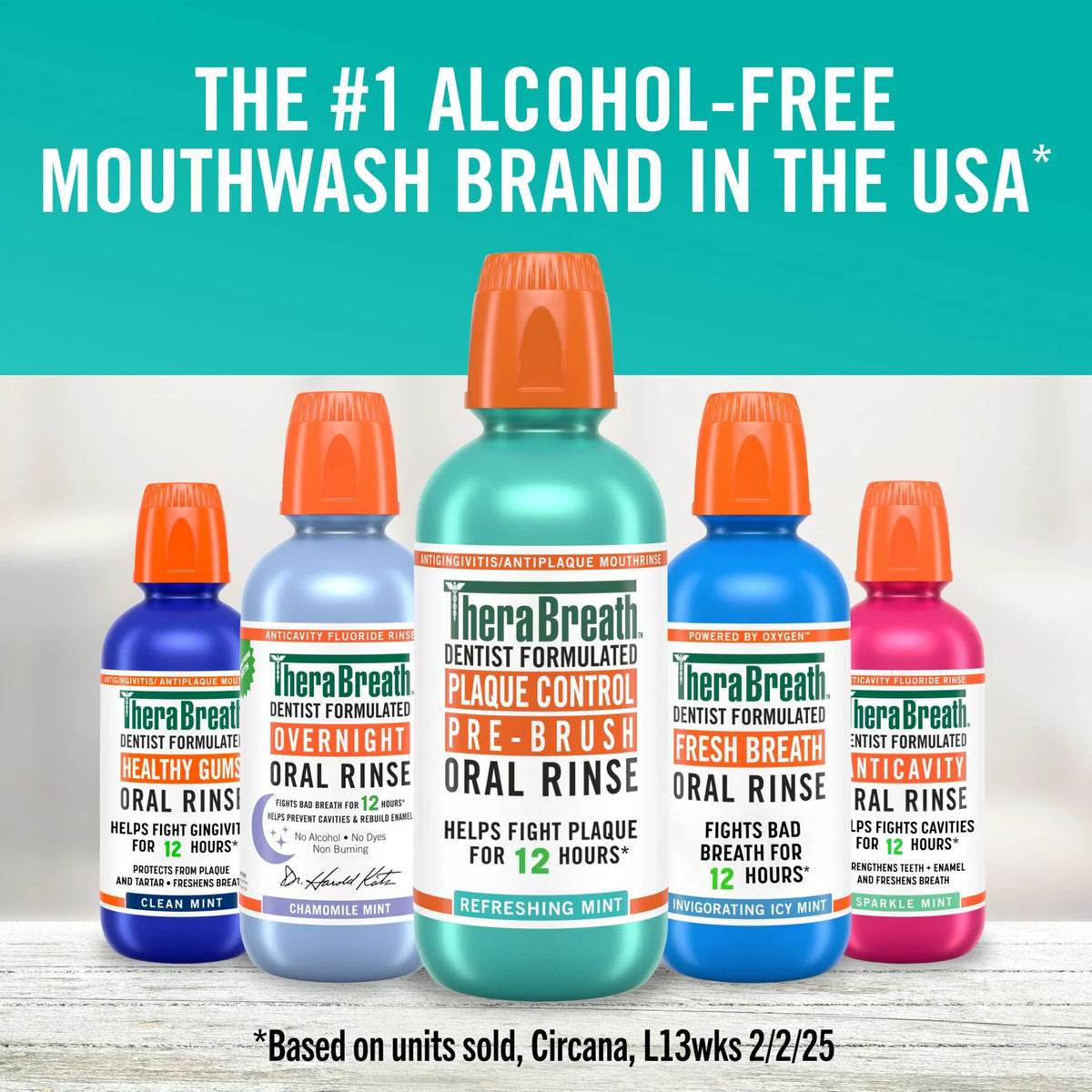 TheraBreath Plaque Control Pre-Brush Oral Rinse