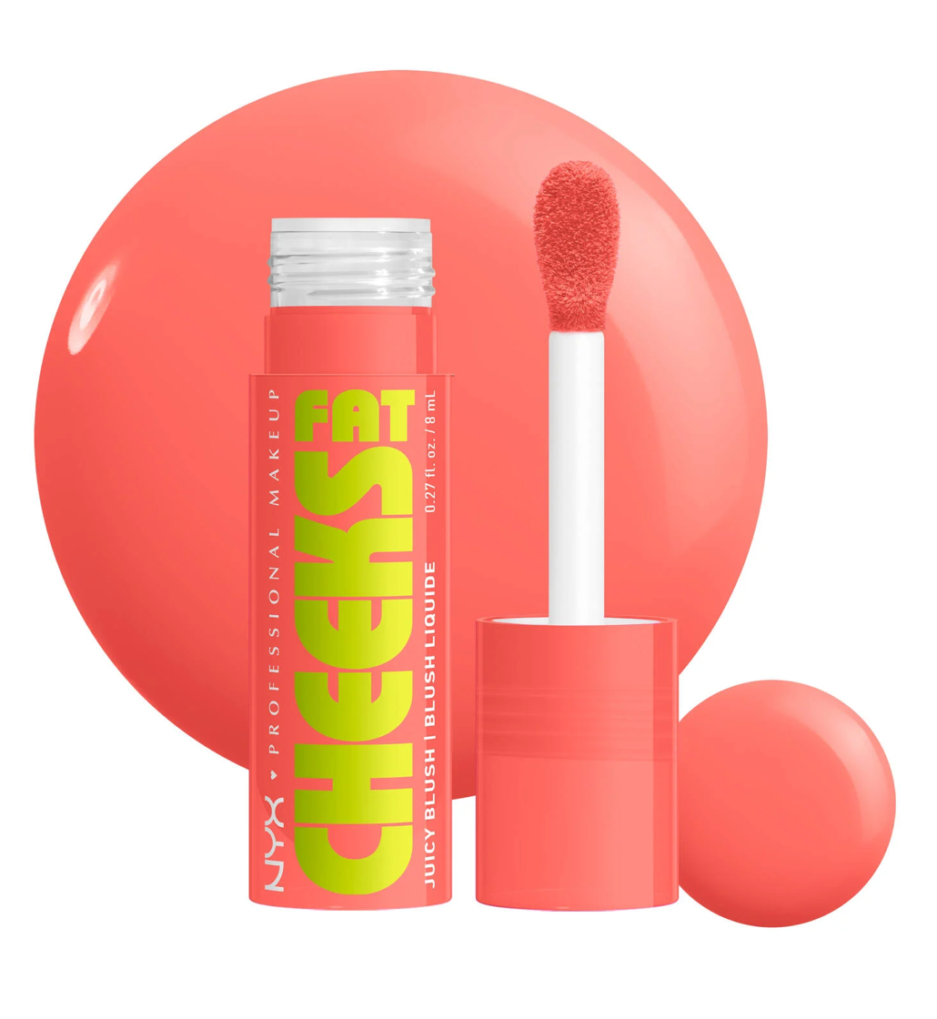 NYX Fat Cheeks Juicy Plump Liquid Blush - 01 Papaya Plump
