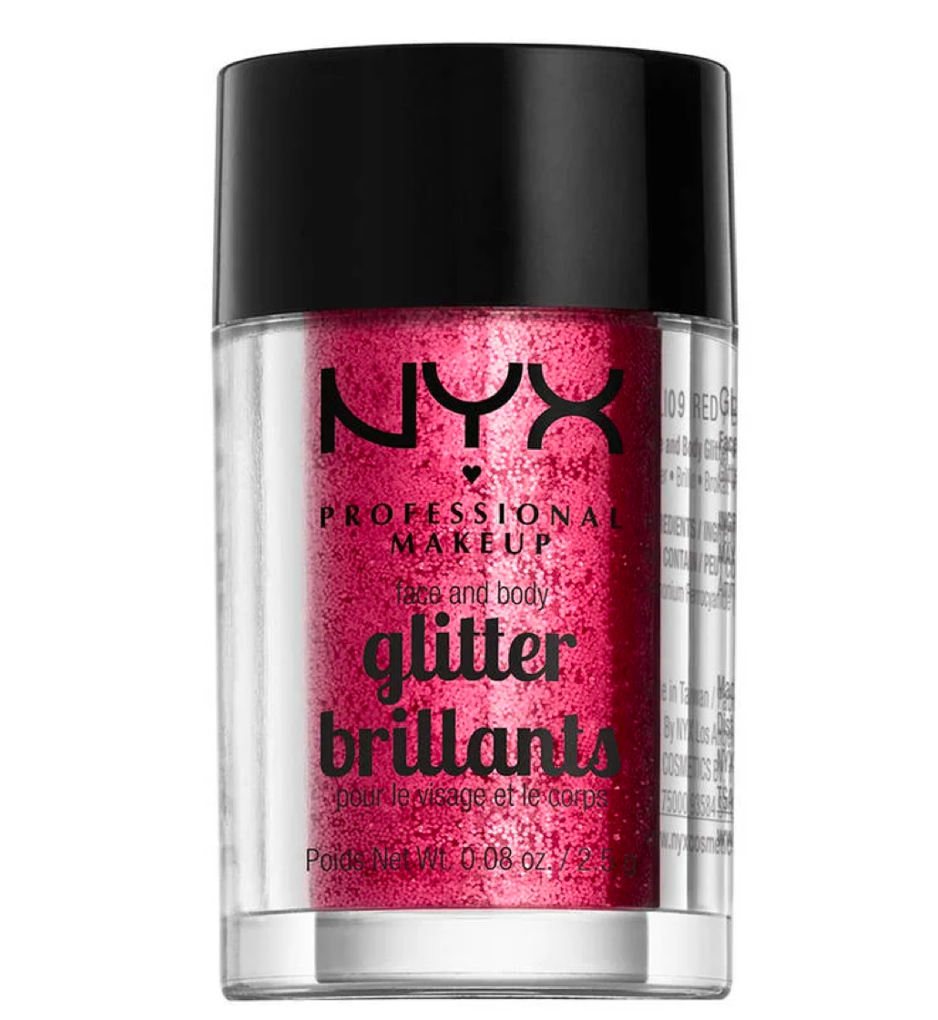 NYX Professional Makeup Loose Face & Body Glitter - GLI09 Red