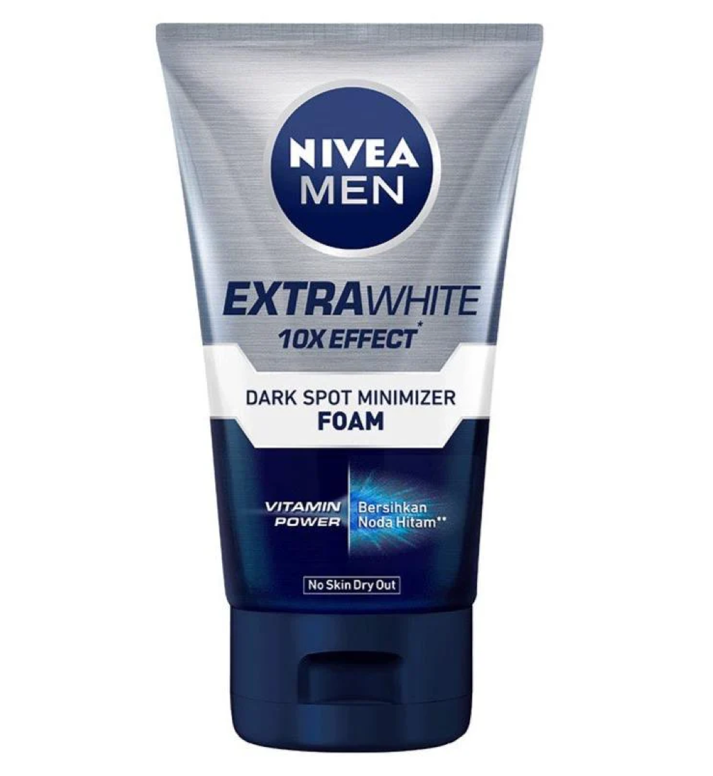 Nivea Men Extra Bright 10× Effect Dark Spot Minimizer Foam Wash