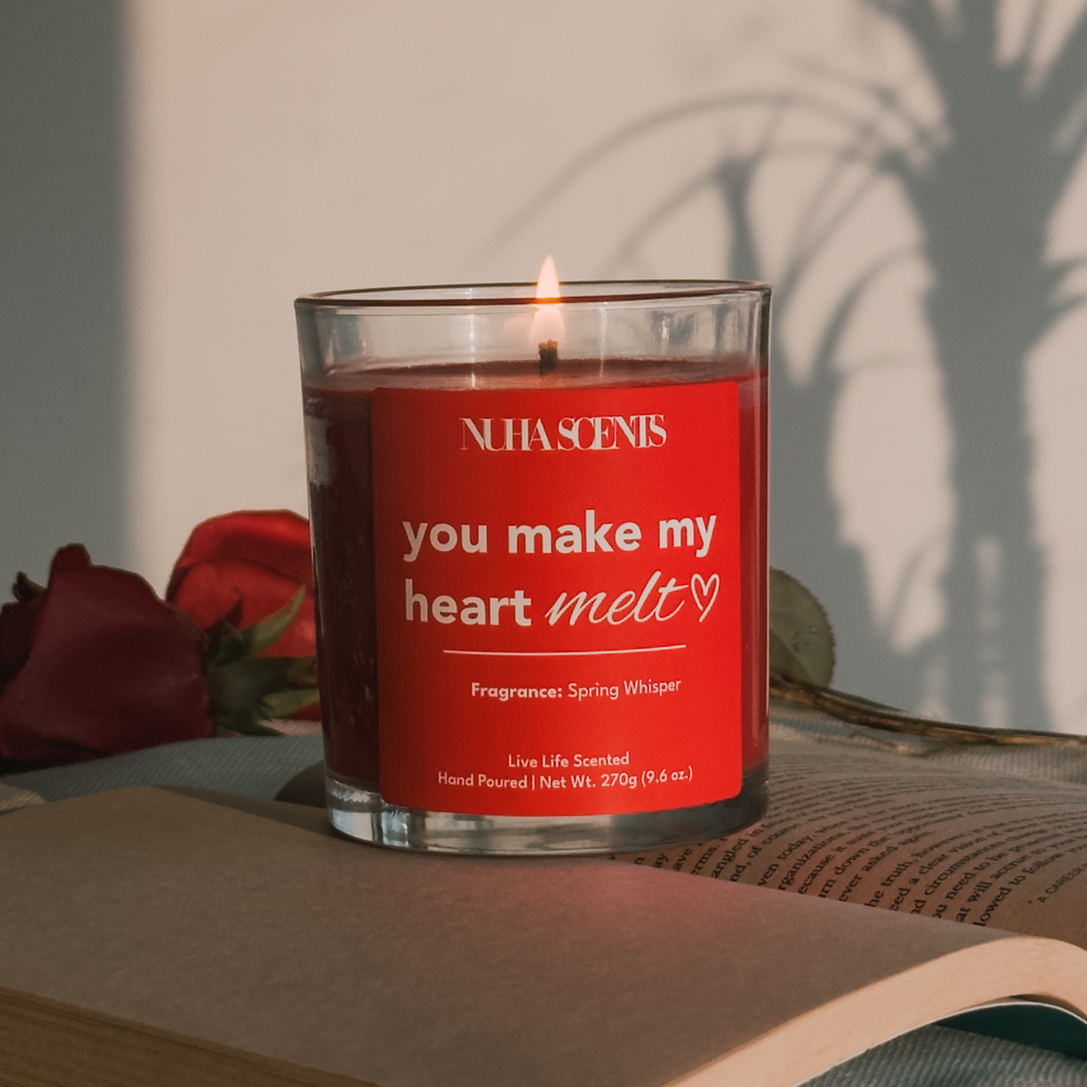 Nuha Scents Limited Edition Valentine's Day Scented Candle - Spring Whisper