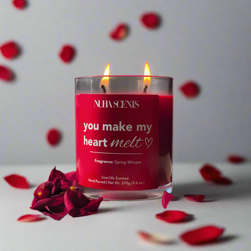 Nuha Scents Limited Edition Valentine's Day Scented Candle - Spring Whisper
