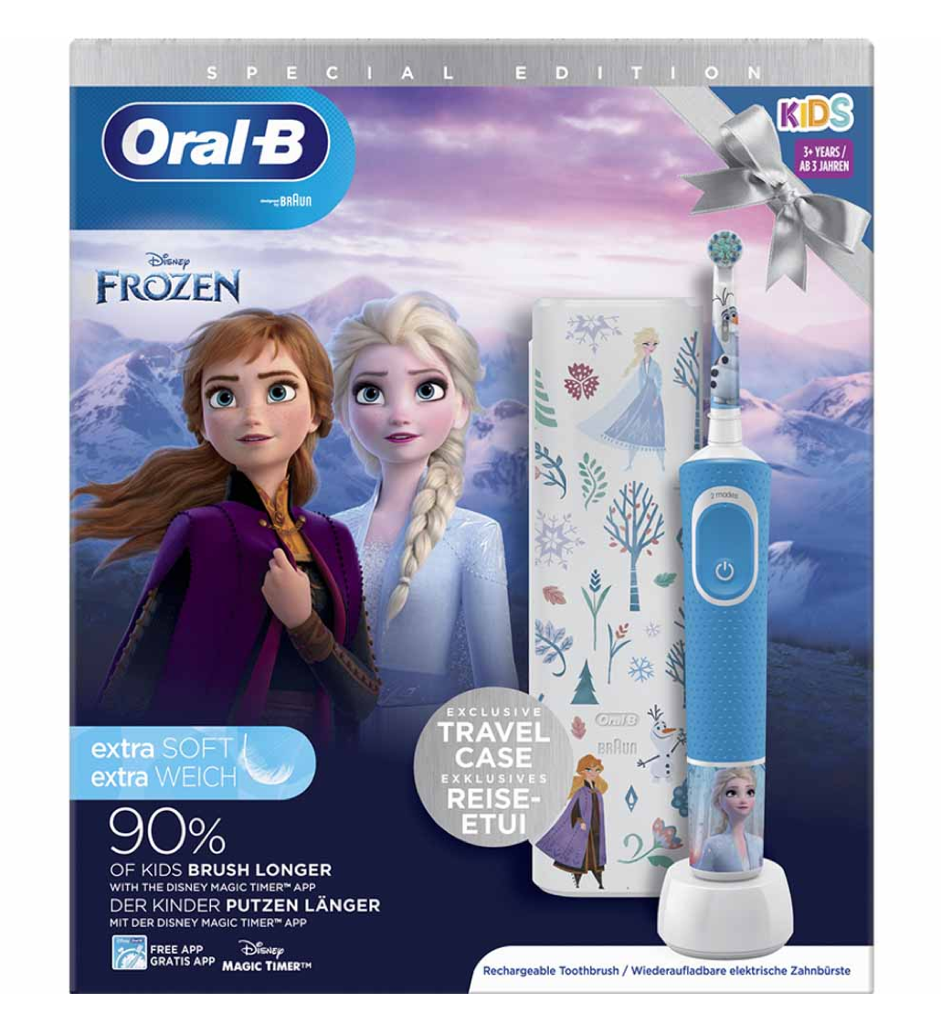 Oral-B Frozen Kids Electric Toothbrush with Travel Case