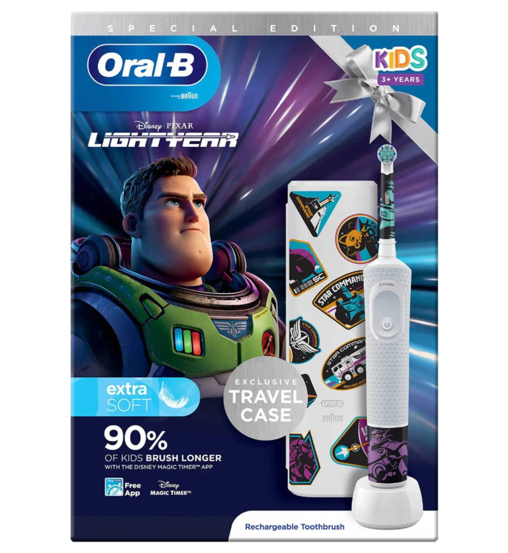 Oral-B Vitality Kids Lightyear Electric Toothbrush with Travel Case