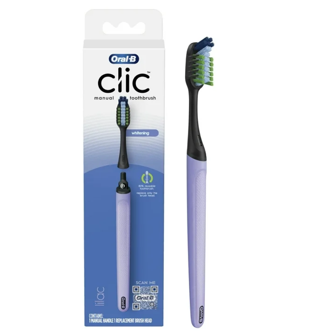 Oral-B Clic Whitening Multi Benefit Clean Lilac Toothbrush