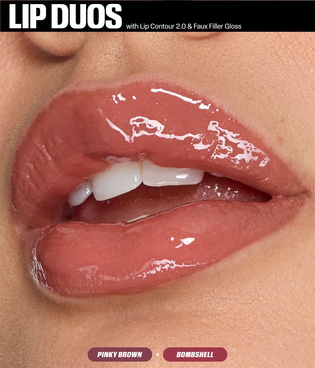 Huda Beauty Juicy Bombshell Lip Gloss + Liner Set