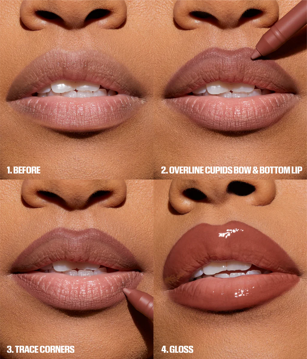 Huda Beauty Juicy Bombshell Lip Gloss + Liner Set