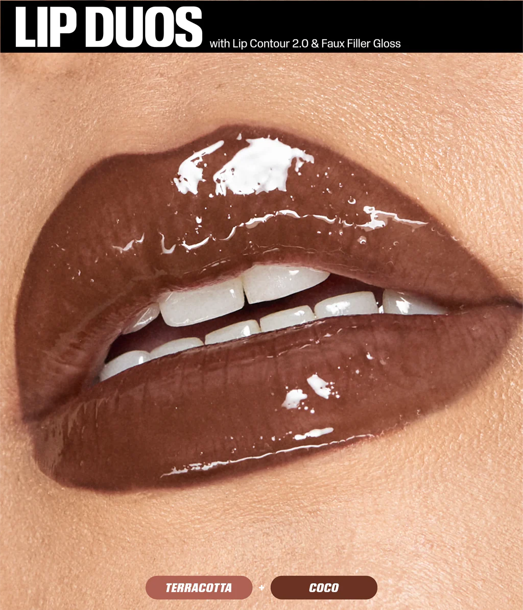 Huda Beauty Juicy Coco Lip Gloss + Liner Set