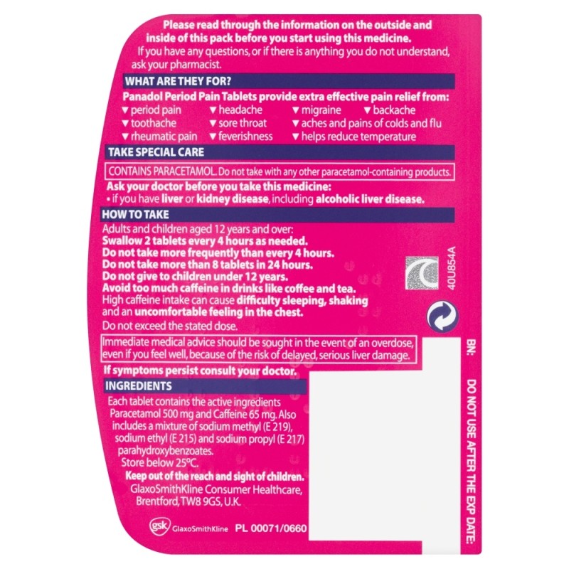 Panadol Period Pain Tablets