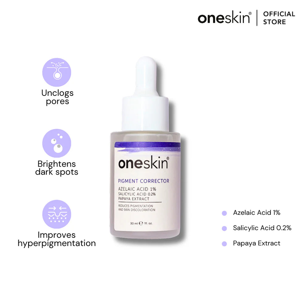 OneSkin Pigment Corrector Azelaic Acid 1%, Salicylic Acid 0.2%, Papaya Extract
