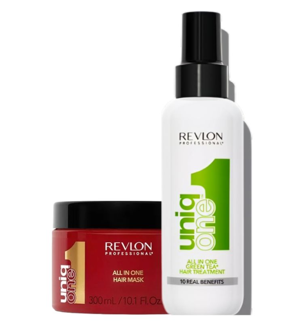 Revlon Professional UniqONE™ Mask + Leave-In Treatment Green Tea Fragrance Pack