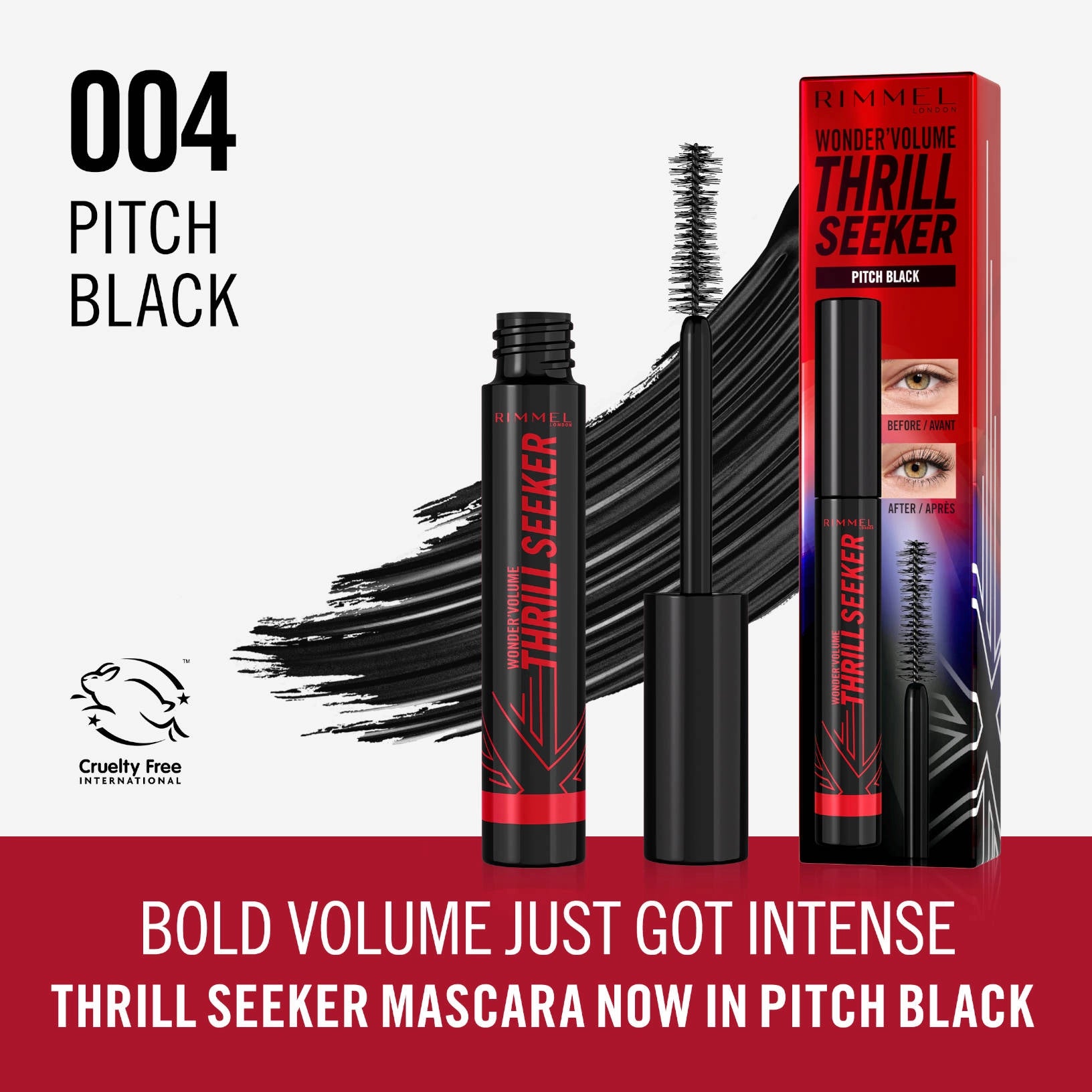 Rimmel London Wonder Volume Thrill Seeker Mascara - 004 Pitch Black