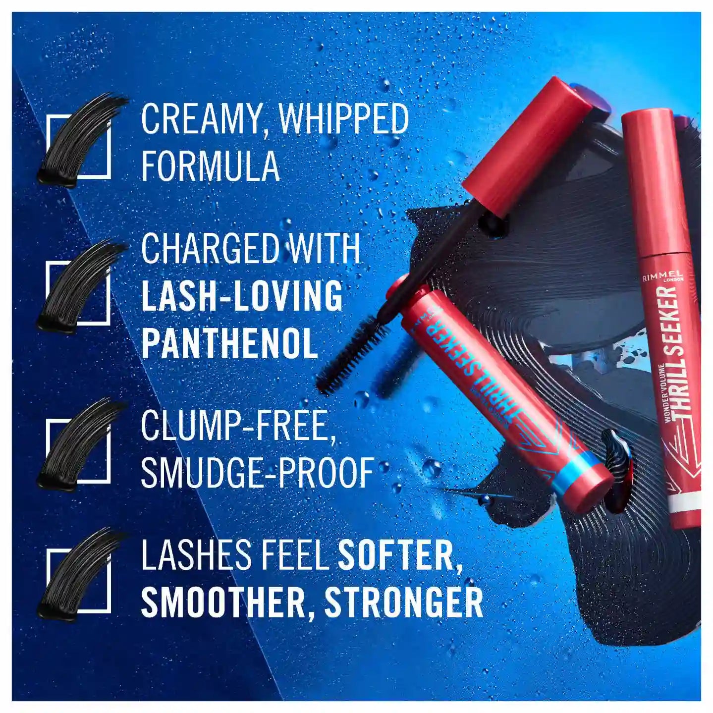 Rimmel London Wonder Volume Thrill Seeker Mascara Waterproof - Black