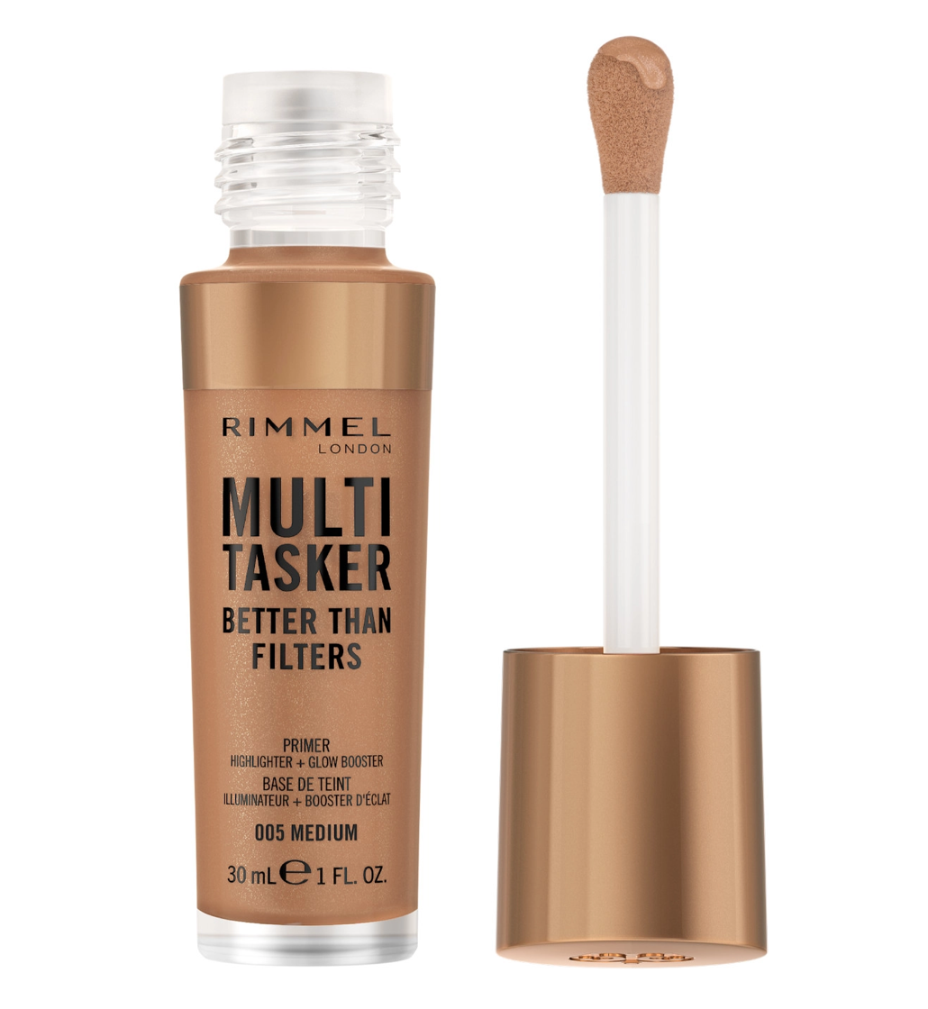 Rimmel London Multi Tasker Better Than Filters Primer, Highlighter + Glow Booster - 005 Medium