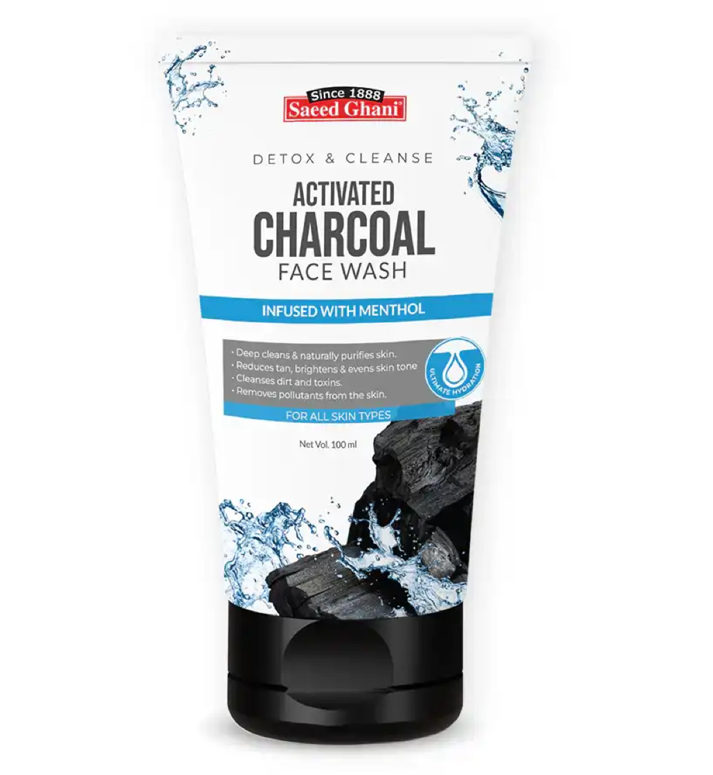 Saeed Ghani Activated Charcoal Detox & Cleanse Face Wash