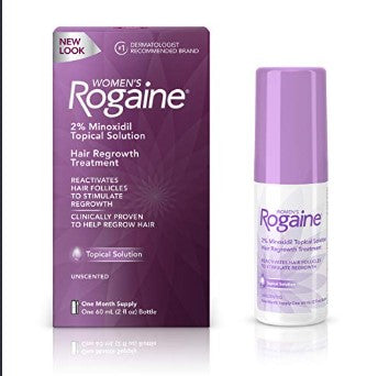 Women's Rogaine 2% Minoxidil Topical Solution for Hair Thinning and Loss