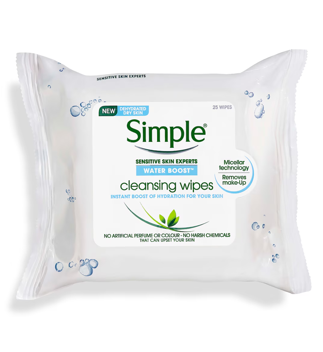 Simple Water Boost Hydrating Facial Wipes