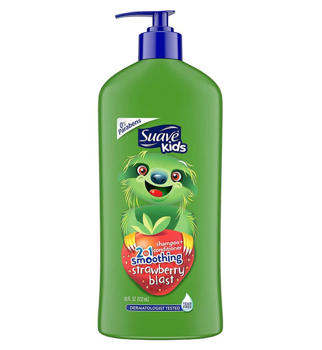 Suave Kids 2-in-1 Smoothing Strawberry Blast Shampoo + Conditioner
