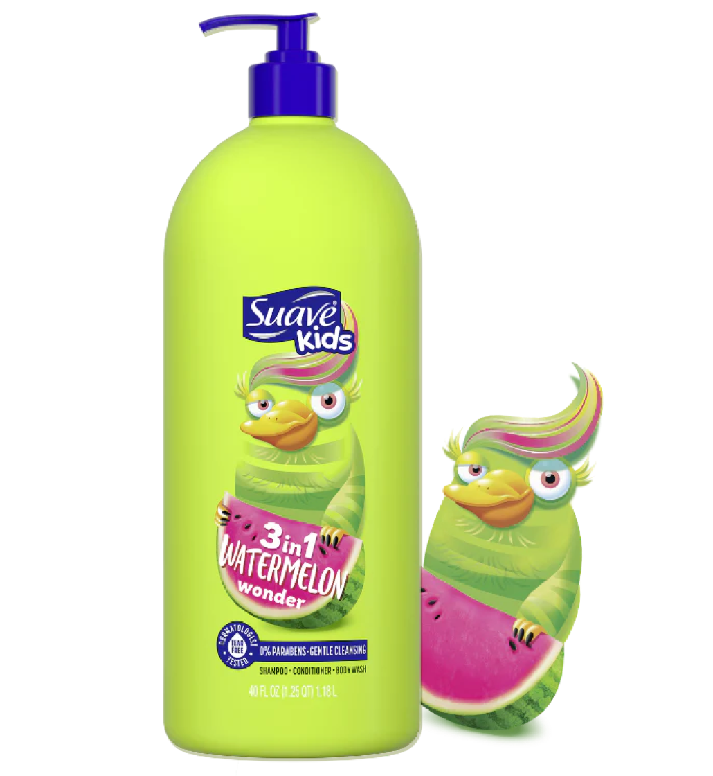 Suave Kids 3-in-1 Watermelon Wonder Shampoo, Conditioner, Body Wash 1.18L