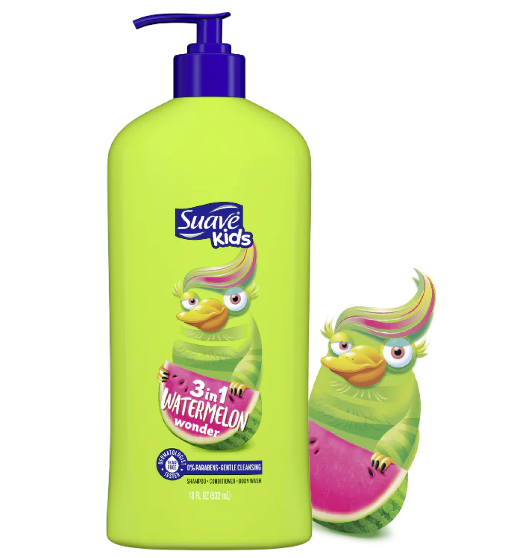 Suave Kids 3-in-1 Watermelon Wonder Shampoo, Conditioner, Body Wash 532ml
