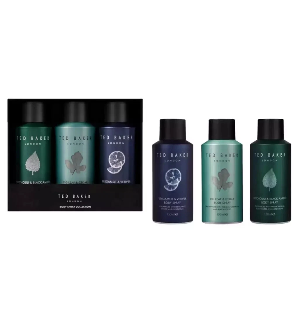 Ted Baker Body Spray Collection 3 Piece Gift Set