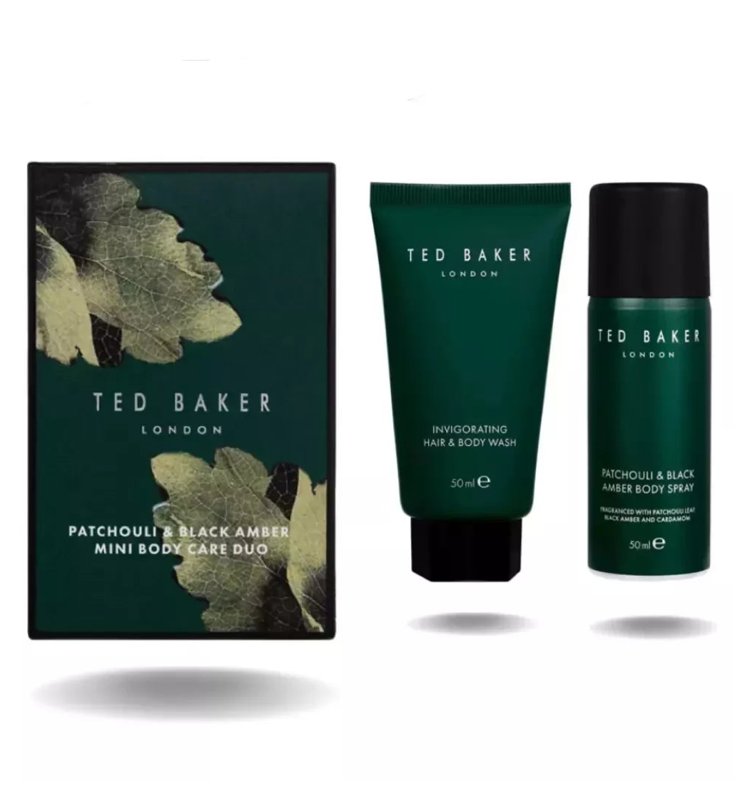 Ted Baker Patchouli & Black Amber Mini Body Care Duo Gift Set