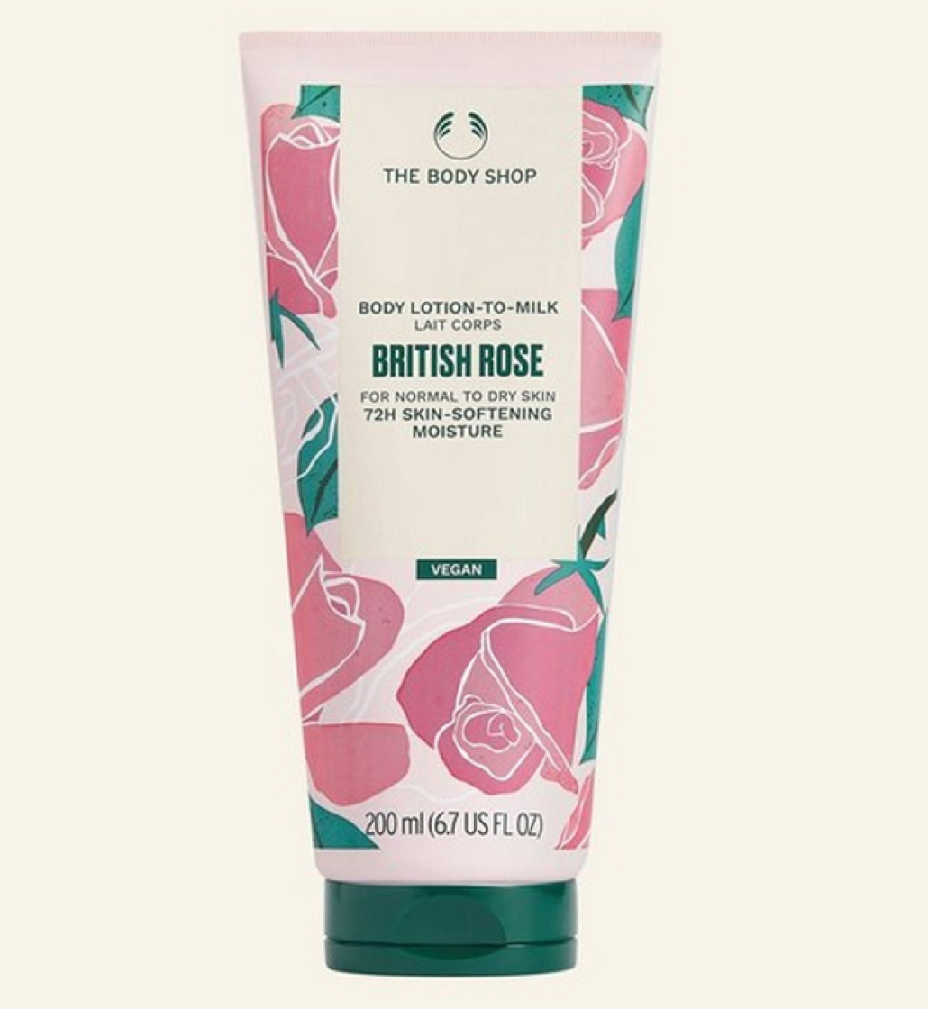The Body Shop Body Lotion-to-Milk British Rose