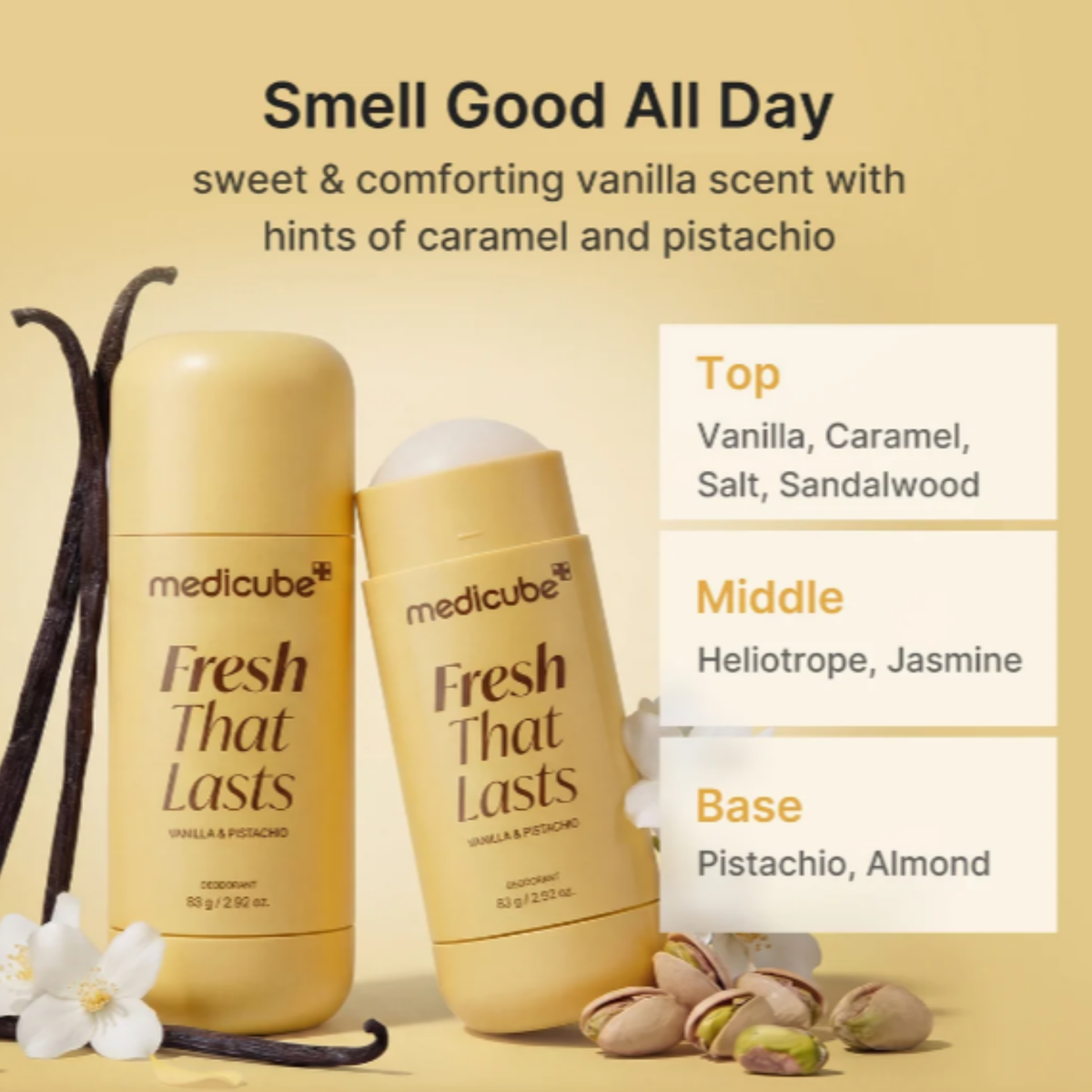 Medicube Deodorant Fresh That Lasts Vanilla & Pistachio