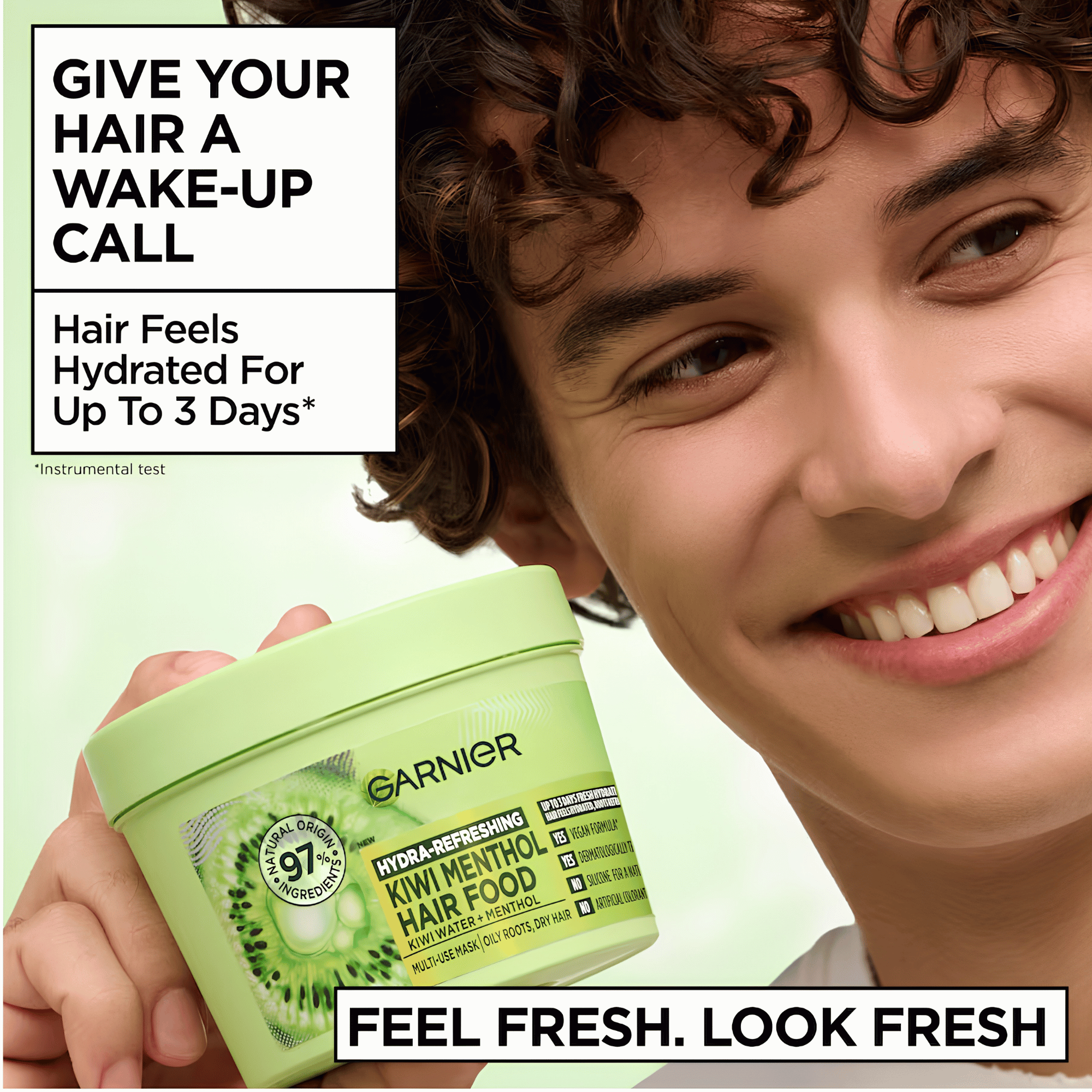 Garnier Hydra-Refreshing Kiwi Menthol Hair Food Mask