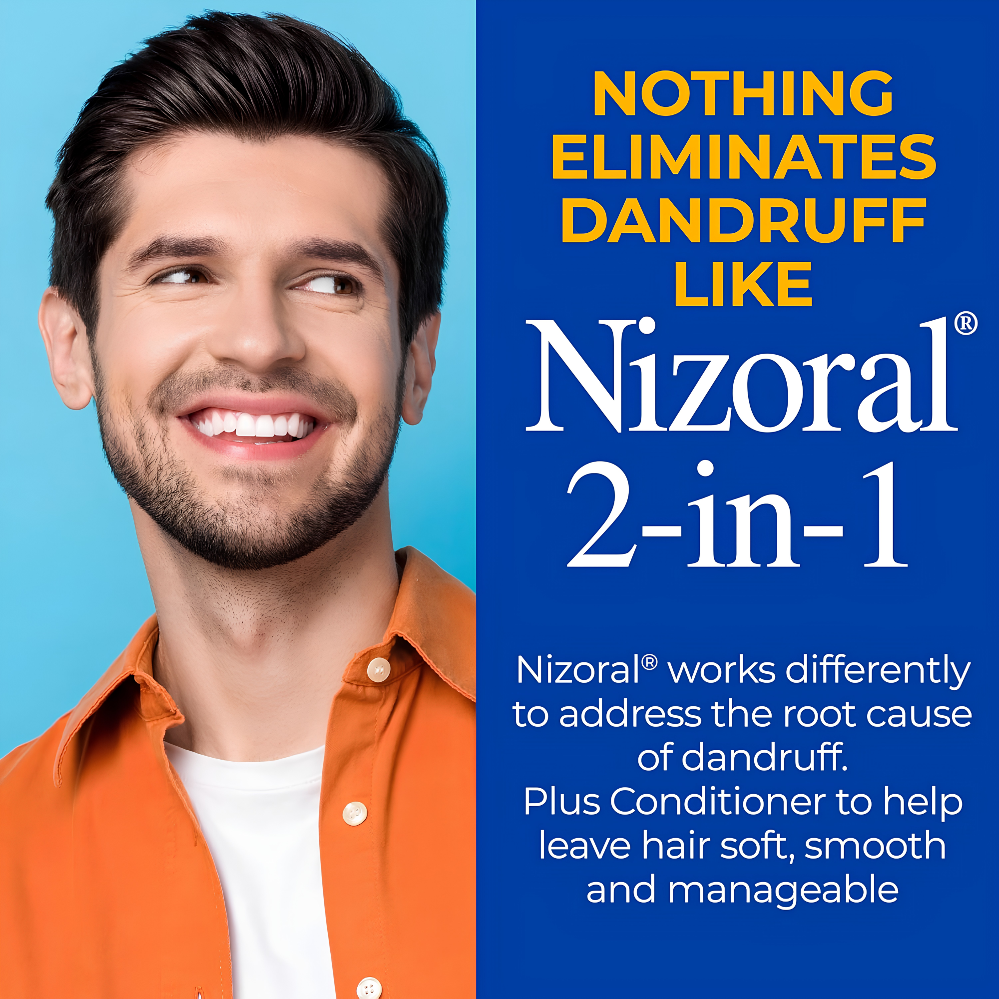 Nizoral 2-IN-1 Anti-Dandruff Shampoo & Conditioner with 1% Ketoconazole