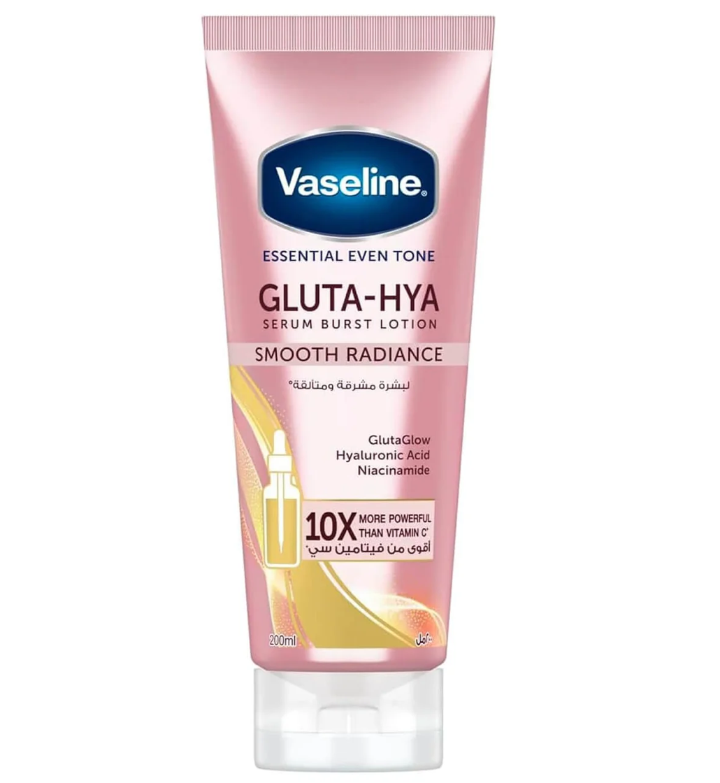 VaselineĀ® Gluta-Hya Smooth Radiance Serum Burst Lotion