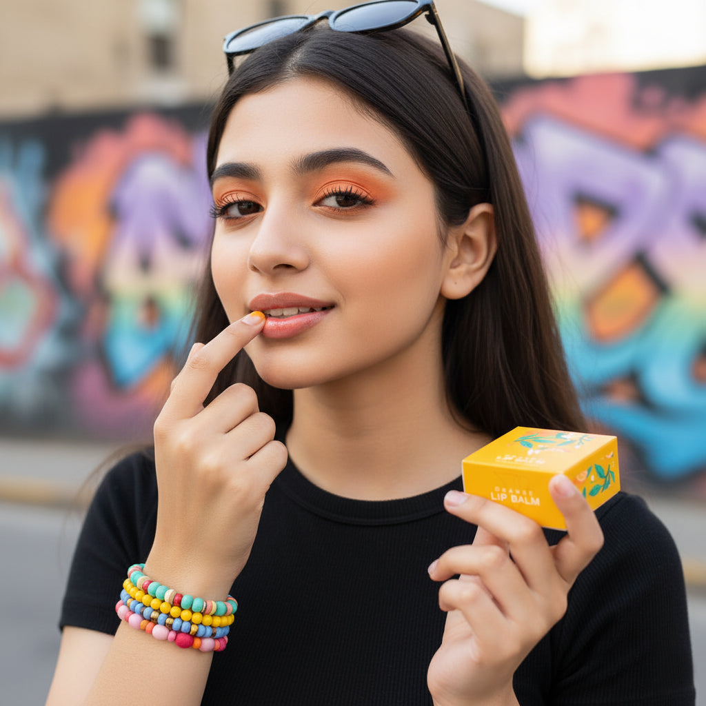 VCare Natural Lip Balm - Orange