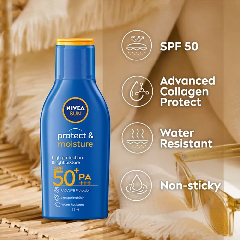 Nivea Sun Protect & Moisture Suncream Lotion SPF 50+