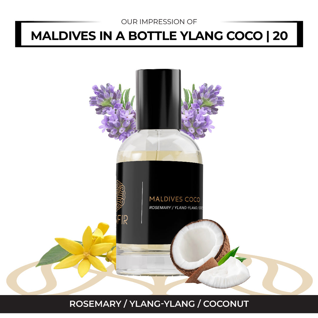 Yesfir Maldives Coco - Inspired by Maldives in a Bottle Ylang Coco | 20 Kayali