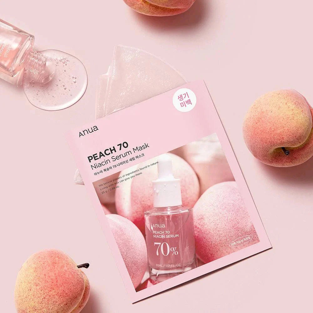Anua Peach 70 Niacinamide Serum Mask