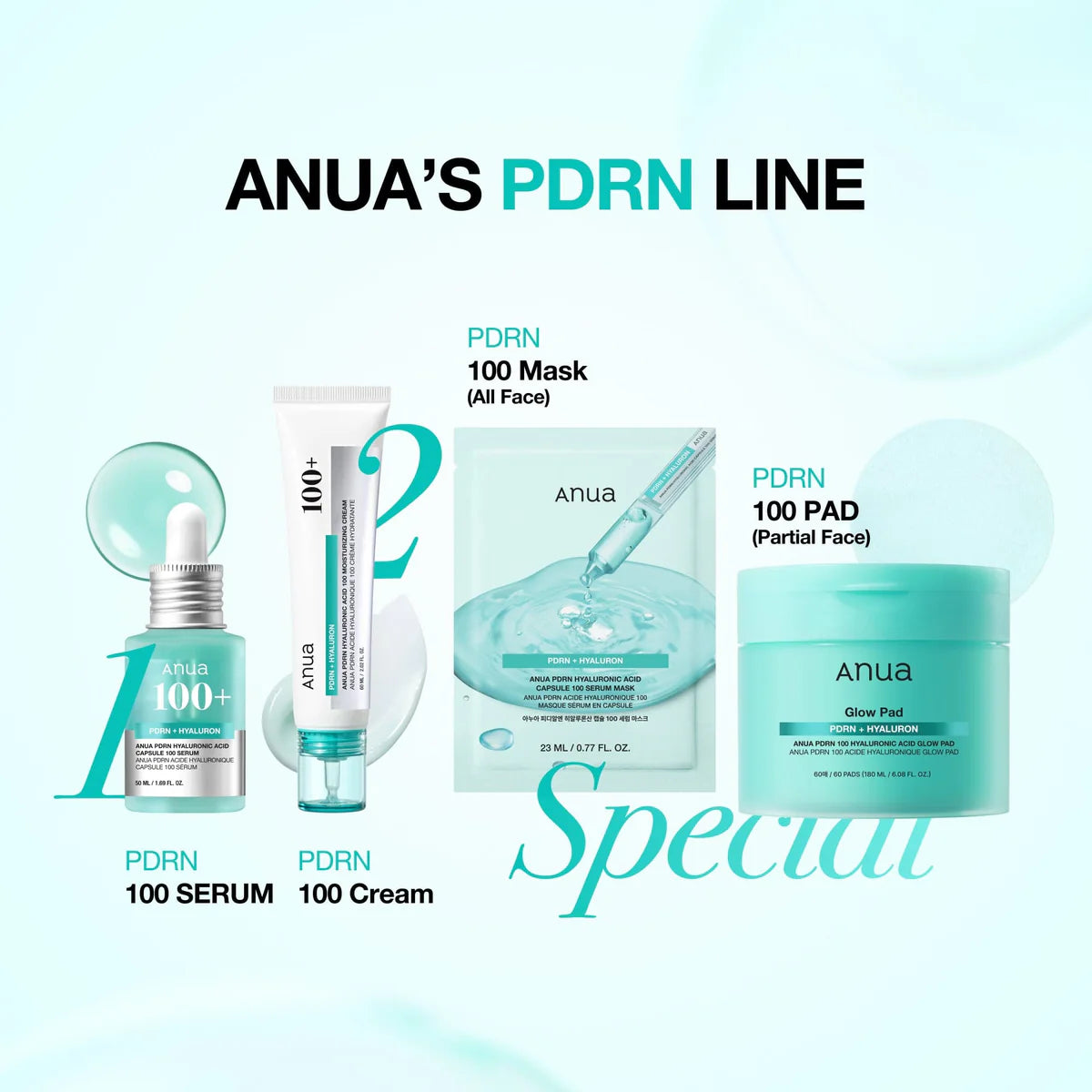 Anua PDRN + Hyaluron Capsule 100 Serum Mask
