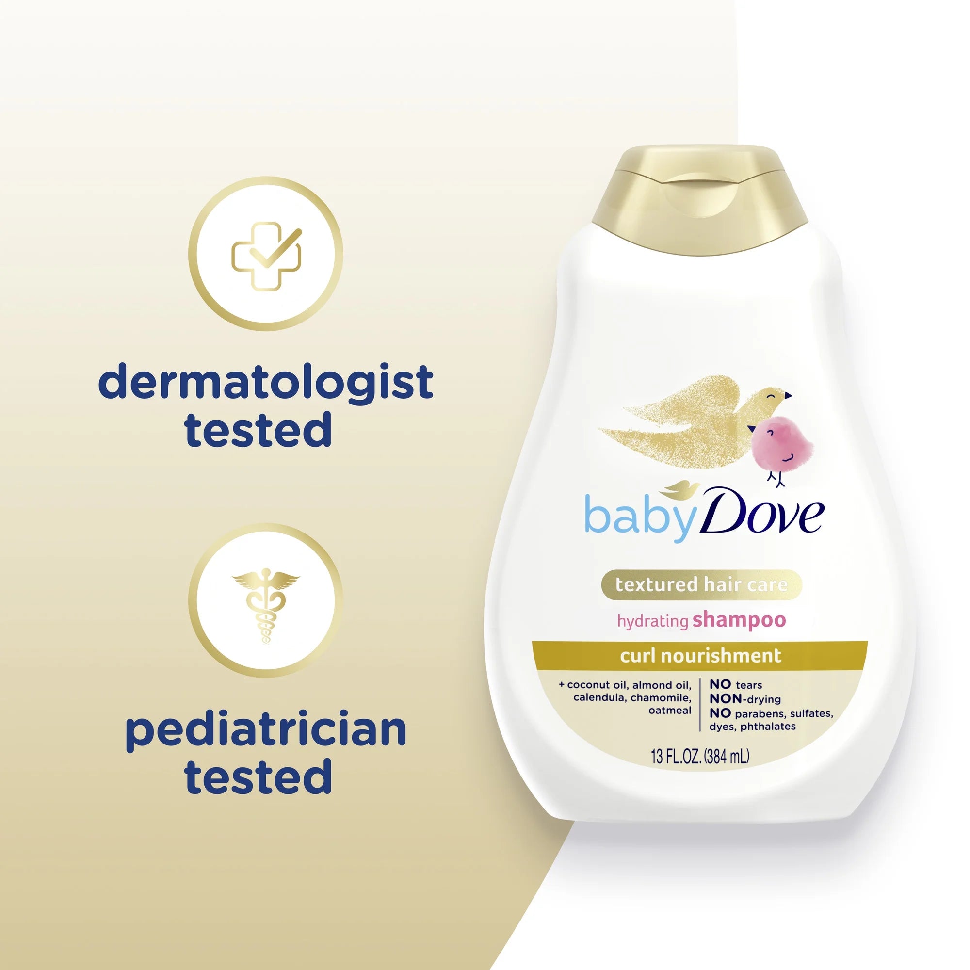 Baby Dove Curl Nourishment Textured Hair Care Hydrating Shampoo