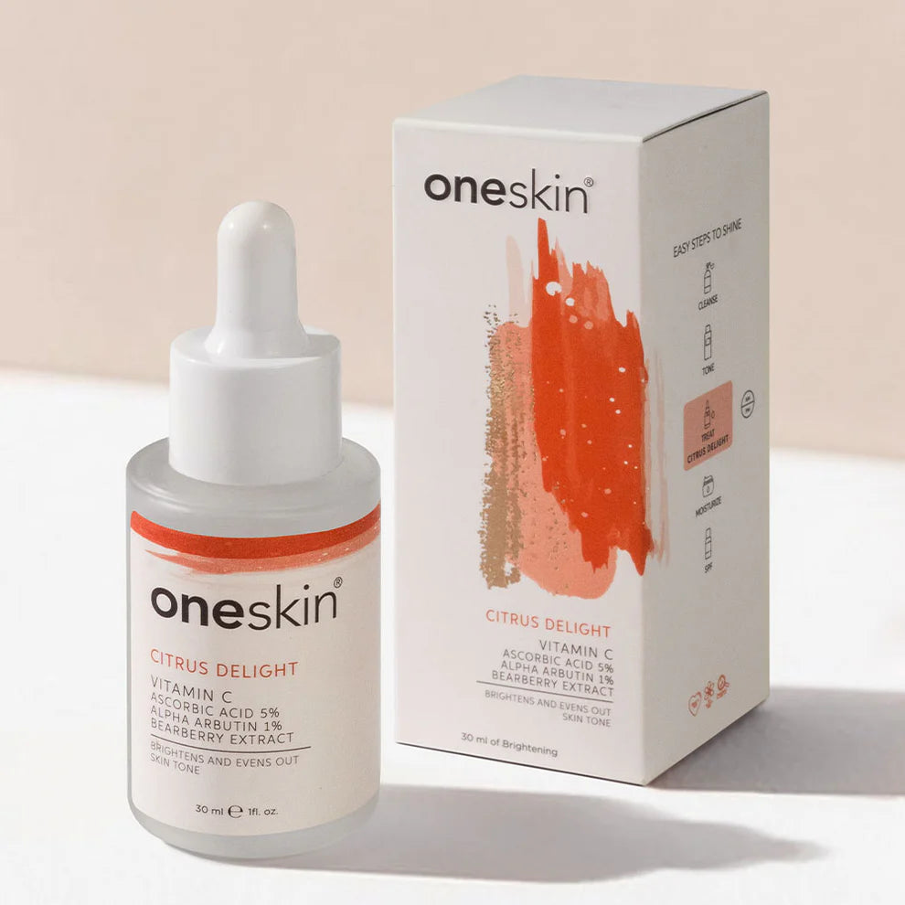 OneSkin Citrus Delight Vitamin C 5%, Alpha Arbutin 1%, Bearberry Extract