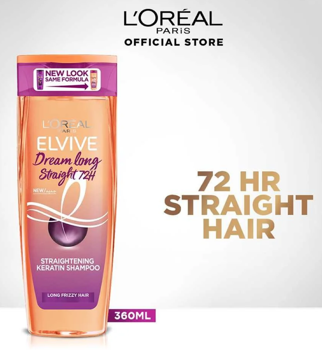 L'Oreal Paris Dream Long Straight 72H Keratin Shampoo
