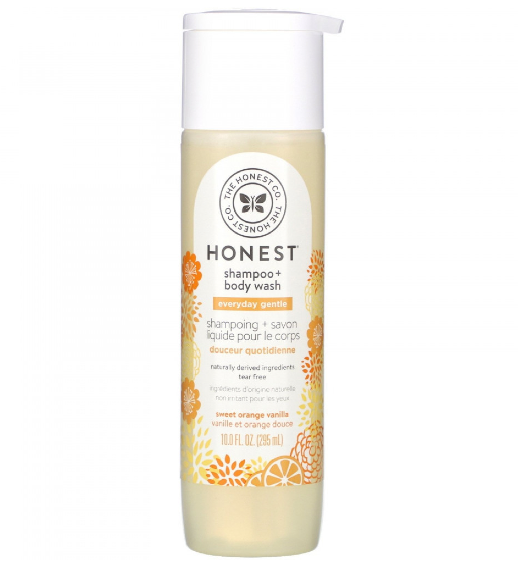 The Honest Co. Shampoo + Body Wash - Everyday Gentle, Sweet Orange Vanilla